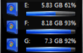 Мульти гаджет для рабочего стола Windows 7 черный